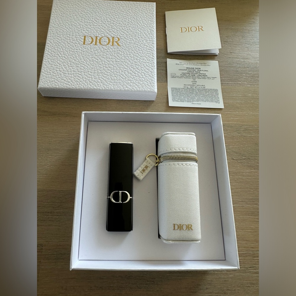 Dior Lipstick Holder w/ Full size Rouge Dior 720 Icone Satin - Limited Edition